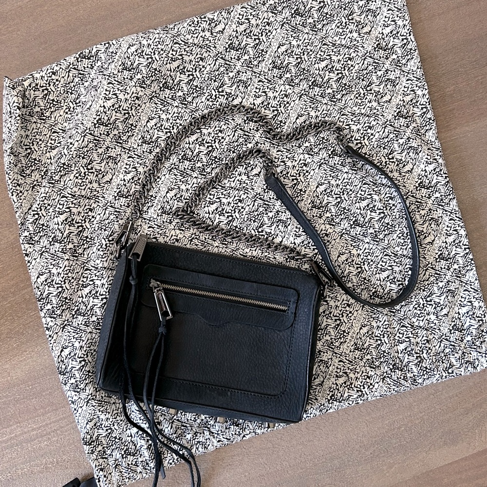 Rebecca Minkoff Black Suede Crossbody